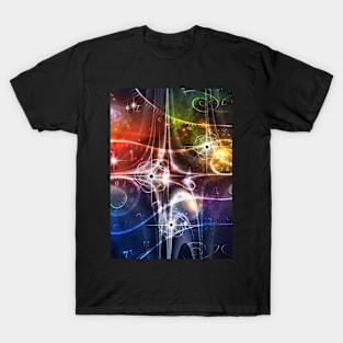 Retro Space Illustration T-Shirt